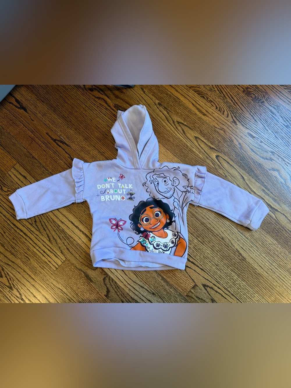 Kids Lilac 'We Don't Talk About Bruno' Disney Encanto Hoodie